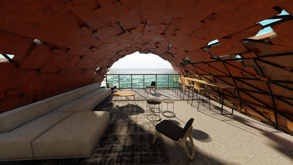 Cliff house 3d visualisation